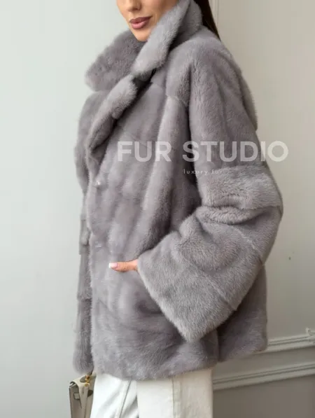 Полушубок норковый - фото 4