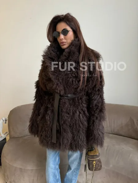 Шуба - дубленка из натуральной овчины (двусторонняя) - фото 2
