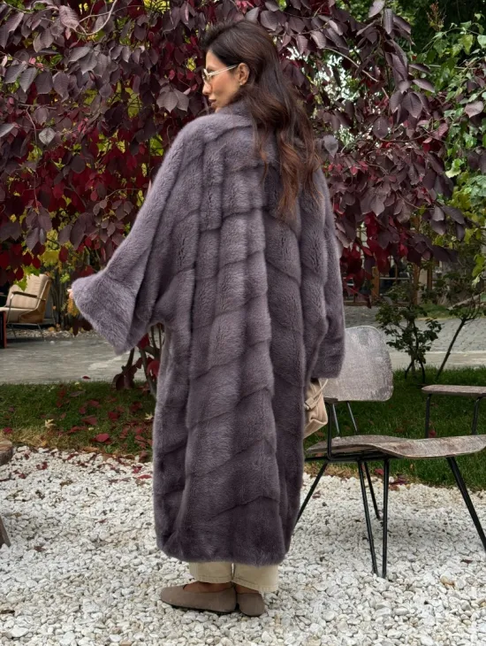 Норковая шуба оверсайз - фото 6