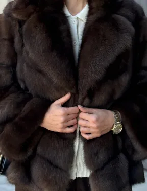 Полушубок из соболя - фото 1