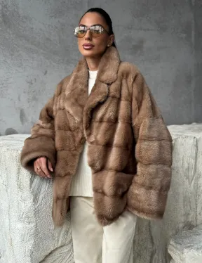 Норковая автоледи - цвет пастель - фото 8