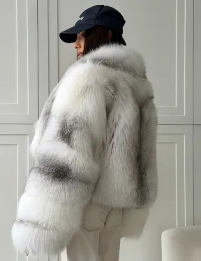 Шуба кроп-топ из лисы finnish cross fox - фото 5