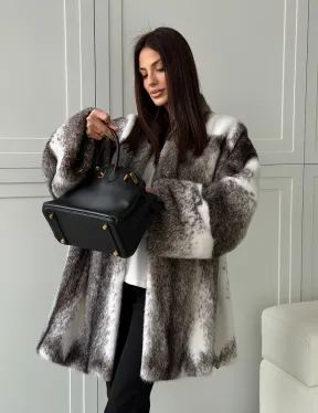 Натуральная шуба из норки крестовки Premium - фото 15