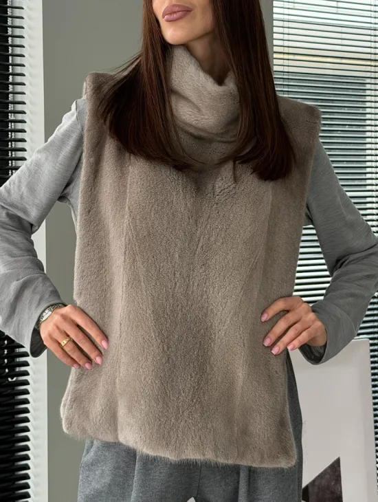 Норковая манишка «весна 2026» - фото 4