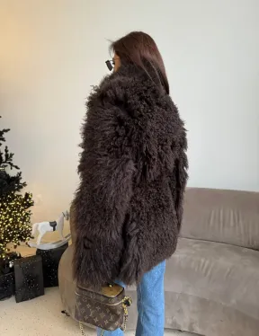 Шуба - дубленка из натуральной овчины (двусторонняя) - фото 3